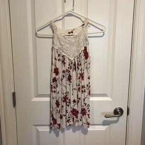 Anthropologie Embroidered tank top